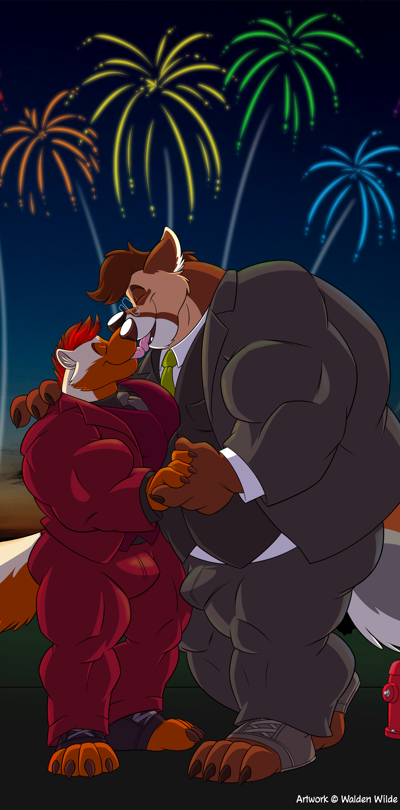 Zack and Lee Pride Kiss