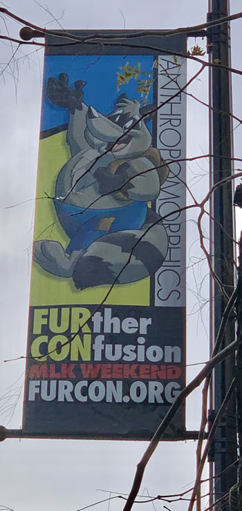 Street banner designed for Further Confusion