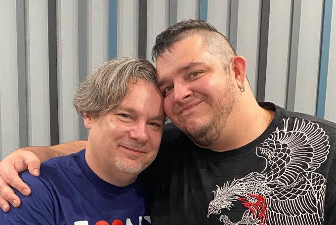 Photo of Walden with his boyfriend Boris