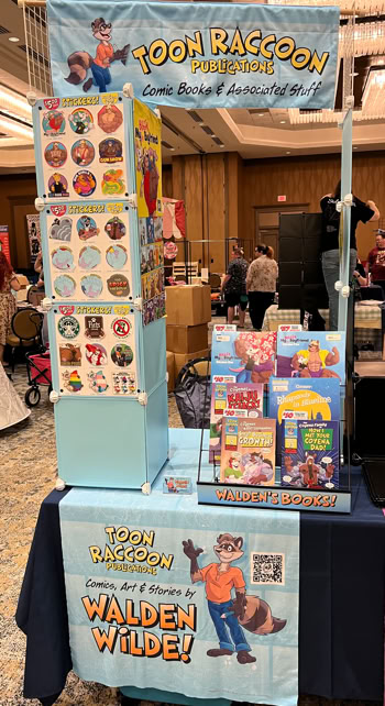 Half-table display (3' width), Texas Furry Fiesta '26